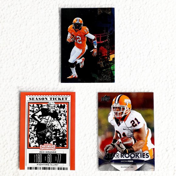 Illinois Fighting Illini 9 Card Lot - CFBL [4_1_1] - Picture 5 of 8